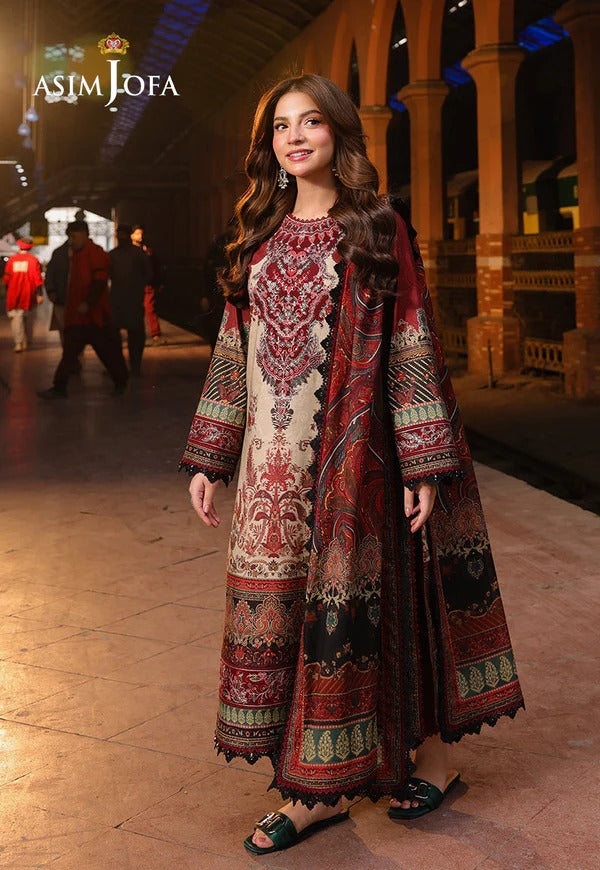 3PC LAWN PRINTED SHIRT WITH VOILE PRINTED DUAPTTA - 4015