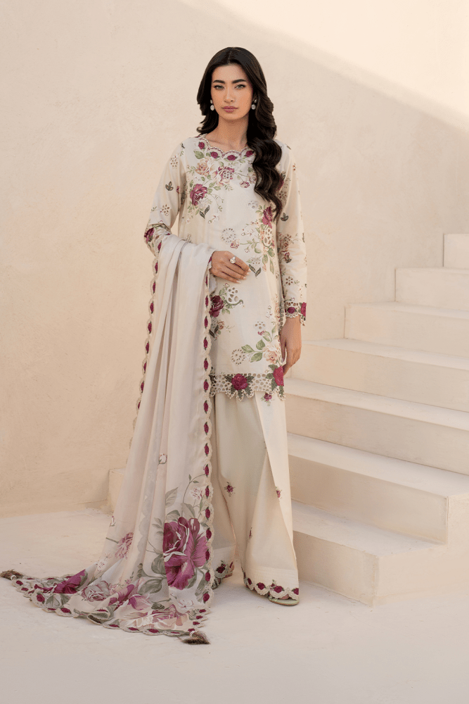KHADDAR-3PC WITH KHADDAR PRINTED SHIRT & TROUSER-927