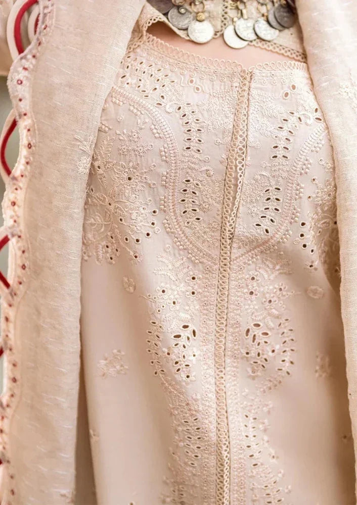 Lawn-3PC Embroidered Shirt with Organza Embroidered Dupatta-1357