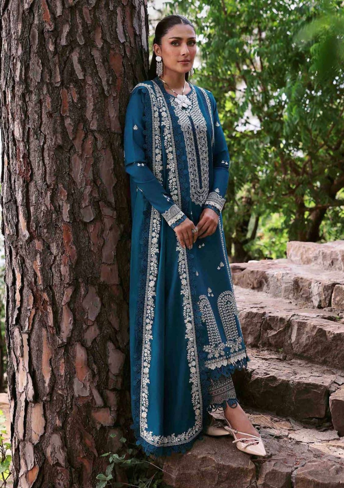 DHANAK EMB 3PC SUIT BH -0010041