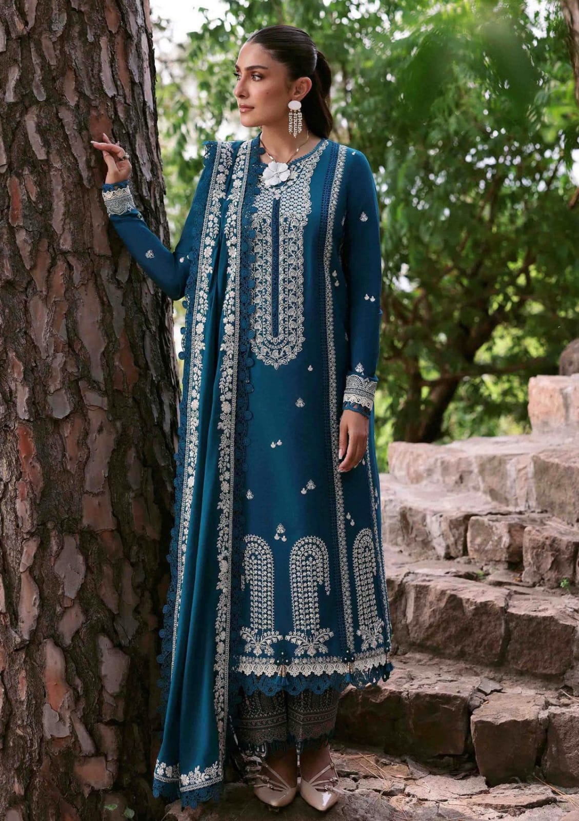 DHANAK EMB 3PC SUIT BH -0010041
