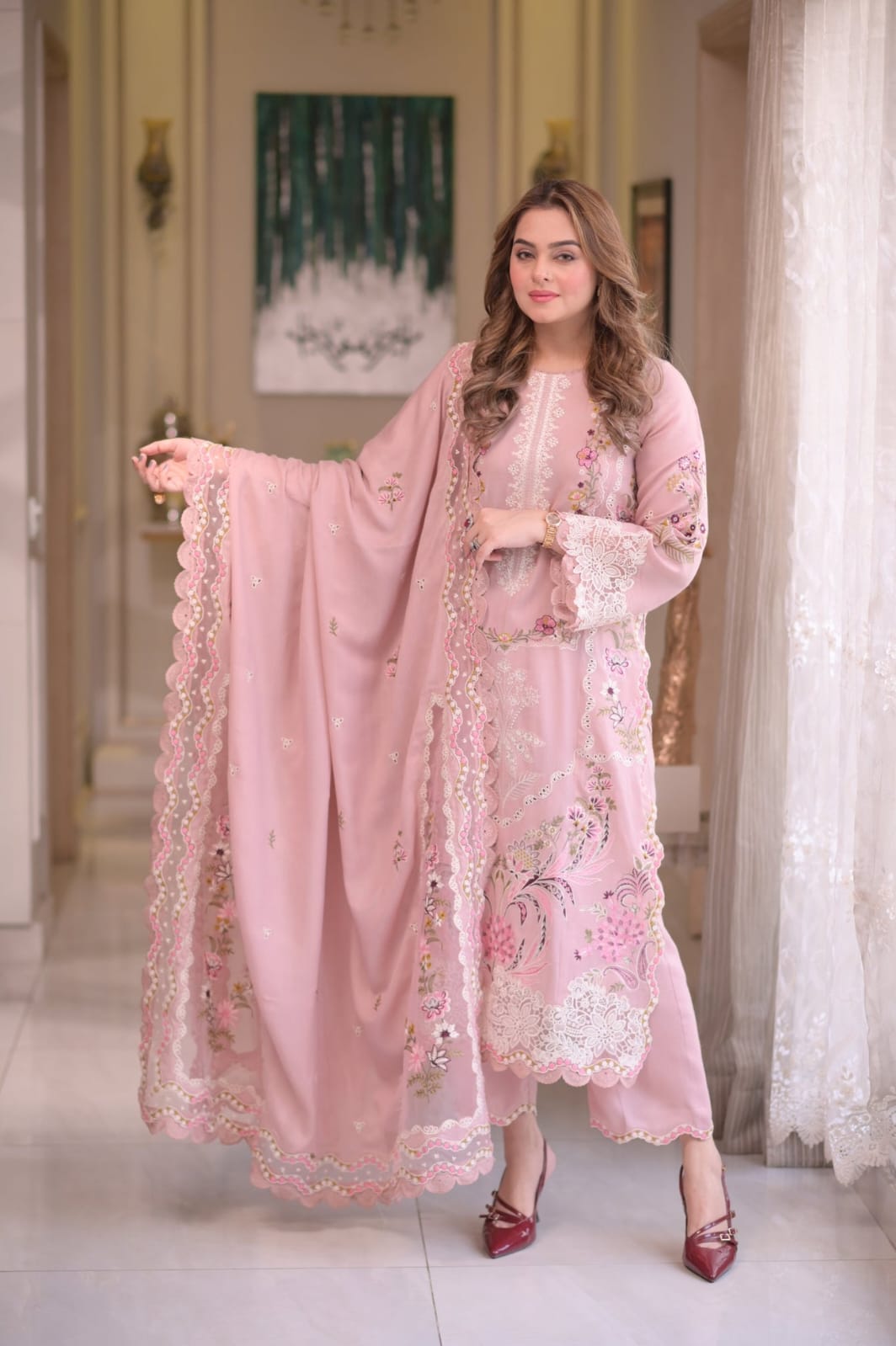 DHANAK EMB 3PC SUIT BH -0010031
