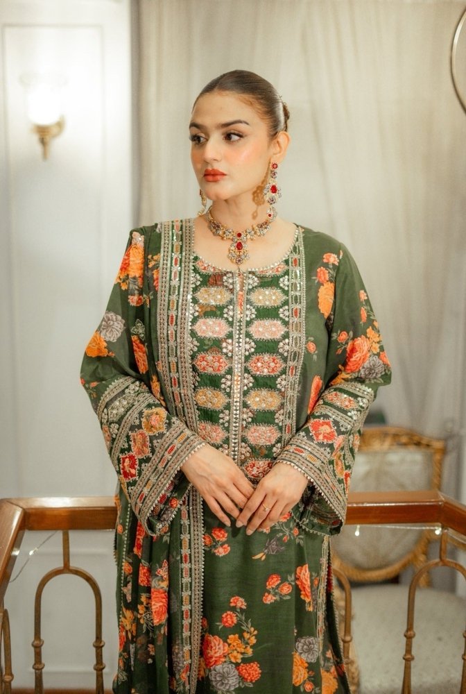 Silk 3PC Digital Printed- 1715